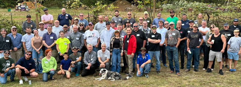 Most of the conference group at the 2025 SRCA 20th anniversary conference near Grove City, PA.